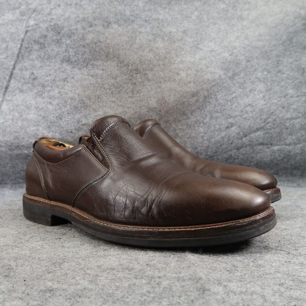 Johnston & Murphy Shoes Mens 9.5 Slip On Loafer Classic Leather Comfort Barlow